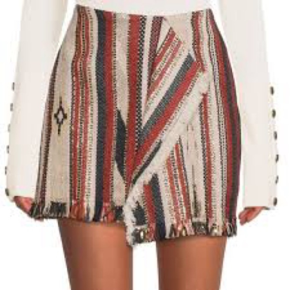 Ramy Brook Patterned Mini Skirt